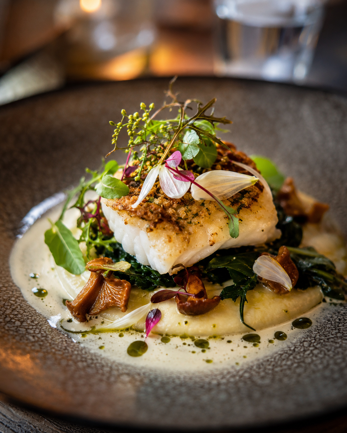 Dish with fresh ingredients